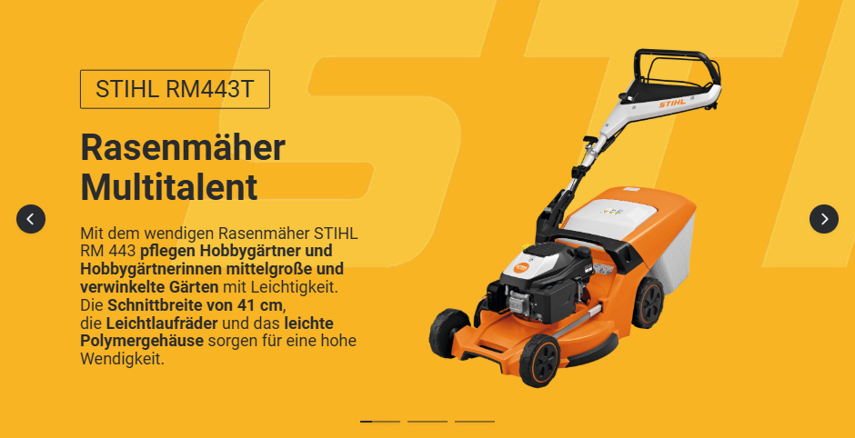 STIHL-Rasenmäher-RM443T Produktbeschreibung STIHL Rasenmäher RM443T
